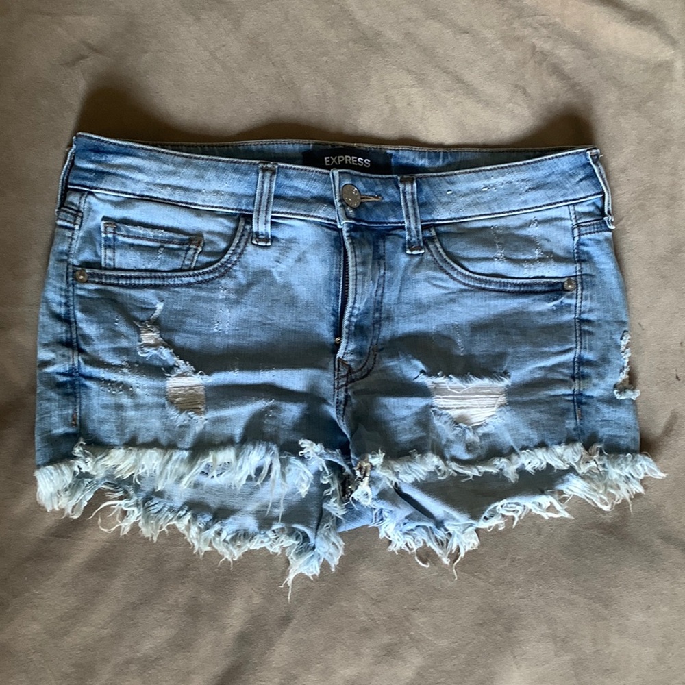 WOMENS EXPRESS DENIM SHORTS SIZE 6